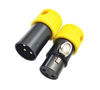 BABIBAOBEI 3Pin Microphone Sound Cable Plug Connector Male Female Snake Cable Connector Studio Stage Equipment