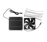 BABIBAOBEI 4W Solar-Powered Air Extractor Fan Heavy Duty Ventilation For Sheds Coops Heat Dissipation Solar Thermal Dissipation Fan