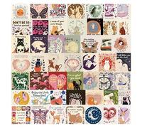BABIBAOBEI 50 Sheets Creative Stickers Waterproof PVC Decals Labels Suitable For Phone Case Laptop Skateboard DIYer Art Craft Kids Art Craft Stickers