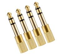 BABIBAOBEI 6.35mm 1/4 Male To 3.5mm 1/8 Female Headphone Adapter Plug Gold Plated For Loudspeaker Guitar Digital Piano Adapter