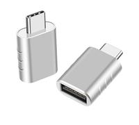 BABIBAOBEI Aluminum USB C to USB 3.2 Adapter 10Gbps Fast Transfer for Smartphones Tablets Laptops (2-Pack) Aluminum Type C OTG Converter