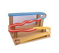 BABIBAOBEI Cardboard Roller Coasters Track STEM Educational Building Toy For Kids Physics Learning Creative Play Marble Roller Coasters Toy