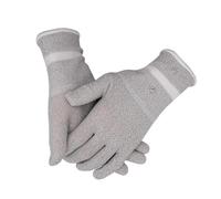 BABIBAOBEI Cold Weather Silver Fiber Gloves With Display Grip For Labor & Commuting (2pcs) Work Gloves