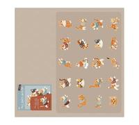 BABIBAOBEI Creative Kitten Stickers Bulk 20Pcs Stick Decor Perfect for Childrens Classroom Decorations Puppy Themes Wall Decals