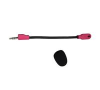 BABIBAOBEI Ergonomic Boom Microphone 3.5mm 4 Section Plugs Simultaneous Stereo Transmission for Streaming and Conferencing Headset Microphone