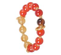 BABIBAOBEI Eye Catching Red Agates and Yellow Stones Adornment Designed for Comfort and Durability in Every Occasion Everyday Wear