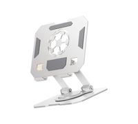 BABIBAOBEI Foldable Double Axises Adjustable 360 Rotating Desktop Tablets Stand with AntiSlip Base for Phones and Pad Up to 13 Inches Foldable Tablets Stand for Pad Air