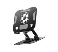 BABIBAOBEI Foldable Double Axises Adjustable 360 Rotating Desktop Tablets Stand with AntiSlip Base for Phones and Pad Up to 13 Inches Foldable Tablets Stand for Pad Air