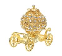 BABIBAOBEI Halloween Pumpkin Carriages Jewelry Box Organizers with European Aesthetics Multifunctional Home Decors for Princess Theme Display Princess Room Decoration Gift