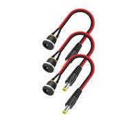 BABIBAOBEI Heat Shrink Protected DC5525 Power Socket Connectors Cable Ensuring Moistures Resistance In Electrical Applications Threaded Female Socket Wire