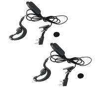 BABIBAOBEI K Type Double Pin Two Way Radio Earpiece Secure Ear Clip Designs Communication Accessory Suitable For UV5R BF888S Lightweight Communication Headsets For Long Terms Use