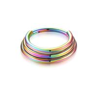 BABIBAOBEI Modern Nose Rings for Individualistic Styles with Comfortable Wear Multiple Layer Bells Designs Daily Casual Use Unique Layer Designs