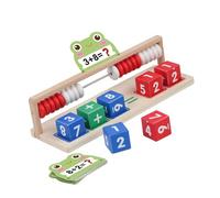 BABIBAOBEI Multifunctional Abacus Toy for Developing Math Color Skills Ages 3+ Natural Toy