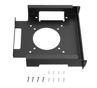 BABIBAOBEI Office Metal Holder for Small Computer Lockable Anti Theft Stand Reinforced Construction Ventilation Stability Anti Theft Metal Bracket for Pc Stand