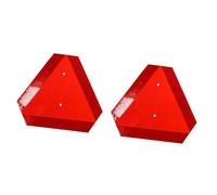 BABIBAOBEI Pack of 2 Diamantine Grade Reflective Triangles Suitable for Farm Equipment Golf Carts and Construction Vehicles Aluminum Sign