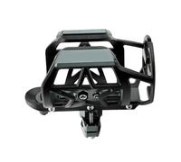 BABIBAOBEI Permanent Aluminum Waterbottle Mount For Motorcycles Flexible Rotation Modifiable Corner Accommodates 55 85mm Canisters Crisis Gear Storage Mountain Cycle Waterbottle Owner