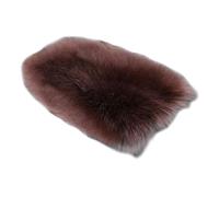 BABIBAOBEI Plush Sheepskin Center Console Cover Furry Warm Wool Truck SUV Furry Armrest Cover Car Accessories Armrest Protector For Sofa Chair Truck Recliner Ethnic Print