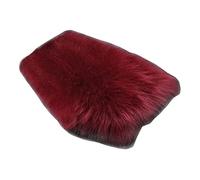 BABIBAOBEI Plush Sheepskin Center Console Cover Furry Warm Wool Truck SUV Furry Armrest Cover Car Accessories Armrest Protector For Sofa Chair Truck Recliner Ethnic Print