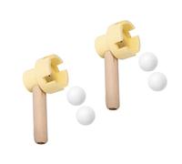 BABIBAOBEI Portable Wooden Breath Control Toy For Outdoor Activities Strengthens Respiratory And Focusing In Toddler Colorful Wooden Blowing Ball Set