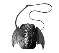 BABIBAOBEI Practical Bat Themed Compact Purse Adjustable Shoulder Strap PU Leather Crossbody Bag For Casual Work And Event Lightweight PU Crossbody Purse