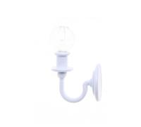 BABIBAOBEI Realistic Miniature Wall Light for 1/12 Doll House Clear Crystal Shade Metal Frame Wall Lamp for Craft Model Project Collector Doll House Decors