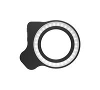 BABIBAOBEI Rechargeable Macro Lens Light With 37mm 52mm Adapter Rings 3 Color Temperatures 5 Brightness Setting Fit For Photography ABS Camera Phone Fill Light