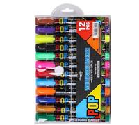 BABIBAOBEI Refillable Writingboard Indicators Eight Twelve Color Set Large Capacity Erasable Toner for Office School Teaching Simple Dry Remove Pencils