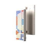 BABIBAOBEI RGBs Backlits Mechanical Feel Cord Keyboards 97Key Compact Design Dedicated Volumes Knob ABS Construction for PC Space Saving Desktop Keyboards