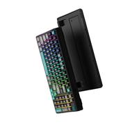 BABIBAOBEI RGBs Backlits Mechanical Feel Cord Keyboards 97Key Compact Design Dedicated Volumes Knob ABS Construction for PC Space Saving Desktop Keyboards