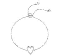 BABIBAOBEI Romantics Heart Openwork Pendant for Women Stainless Steel Wristchain with Adjustable Size Accessory Sweet Heart