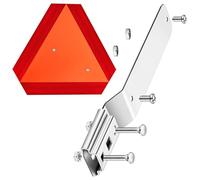 BABIBAOBEI Standard Size Reflective Triangle Slow Moving Vehicle Sign Aluminum Alloy Warning Signs Quick Setup Aluminum Alloy Warning Signs Reflectors