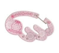 BABIBAOBEI Stylish Acrylic Wing Backpack Decoration Clip on Keychain Ornament Holder for Personalizing Bags and Belts Lightweight Acrylic Backpack Embellishment