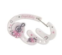 BABIBAOBEI Stylish Acrylic Wing Backpack Decoration Clip on Keychain Ornament Holder for Personalizing Bags and Belts Lightweight Acrylic Backpack Embellishment