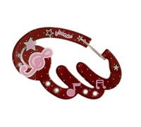 BABIBAOBEI Stylish Acrylic Wing Backpack Decoration Clip on Keychain Ornament Holder for Personalizing Bags and Belts Lightweight Acrylic Backpack Embellishment