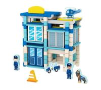 BABIBAOBEI Toddler Building Set Natural Wood Blocks Creative Play Toy Enhances Fine Motor Skills and Logical Thinking for Kids Preschool Toy