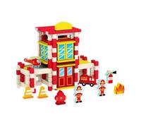 BABIBAOBEI Toddler Building Set Natural Wood Blocks Creative Play Toy Enhances Fine Motor Skills and Logical Thinking for Kids Preschool Toy