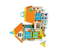 BABIBAOBEI Toddler Building Set Natural Wood Blocks Creative Play Toy Enhances Fine Motor Skills and Logical Thinking for Kids Preschool Toy