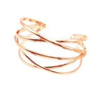 BABIBAOBEI Unisex Hollow Bangles Opening Adjustable Punk Arm Fashion Jewelry Suitable for Various Occasion Business Meeting Accessory