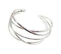 BABIBAOBEI Unisex Hollow Bangles Opening Adjustable Punk Arm Fashion Jewelry Suitable for Various Occasion Business Meeting Accessory