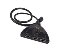 BABIBAOBEI Video Switcher 3 Way Input 4K Transmission Split Screen Function Multiple Source For Conference Room Hdtv Switcher For Home Theater