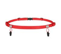 Babice Goal of the Running Belt - Race Number Belt - Race Belt Babice Door | Adjustable Sports Waist Band for Trials for Fitness Hiking Competitive Events, red, Fare riferimento alla descrizione