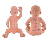Babies Acupuncture Massage Model - Female Acupuncture Model-Chinese Medicine Body Meridian Teaching Training Doll with Acupoint Simulation Massage
