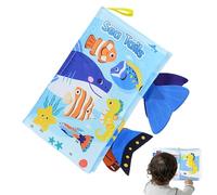 Babies Crinkle Book | Sensory Babies Books Funny Crinkle Cloth Book,Unique Toddler Interactive Books Early Education Toys for Home School