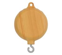 Babies Mobile Rotary Music Box - Wood Grain Baby Crib Bell with 35 Tracks, Electric Baby Music Box with Swivel Hook, Children Music Box for Crib