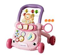 babieswalker- 16.1x12.9x15.3in Seat walkerActivity Stand Learning Walker, Push Toy with Interactive Play Panel | Educational Sit to Standbaby walkerfor Children’s Day Boys Girls Early Development