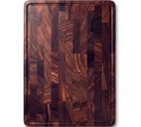 Babilonia Walnut Cutting Board - 17" x 13" x 1" Professional and Heavy Duty Non Toxic Wood Chopping Board, Wooden Charcuterie Boards & Butcher Block with Handles (Oil Bottle Included)