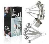 Babish 10-Piece Stainless Steel Measuring Cups and Spoon Set