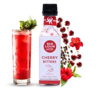 Bablouie Cherry Bitters with Zero Sugar and Caffeine Free (4 oz), 44 Servings of Bitters for Cocktails, Non-Alcoholic Craft Bitters, Distinctive Citrus Notes, Old Fashioned, Manhattan, ni