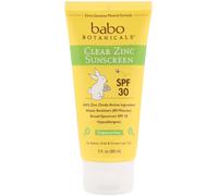 Babo Botanicals Clear Zinc Sunscreen SPF 30 Fragrance Free 3 fl oz (89 ml)