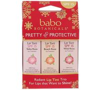 Babo Botanicals, Pretty & Protective, Lip Tint Conditioner, SPF 15, 3 Pack, 0.15 oz (Each)